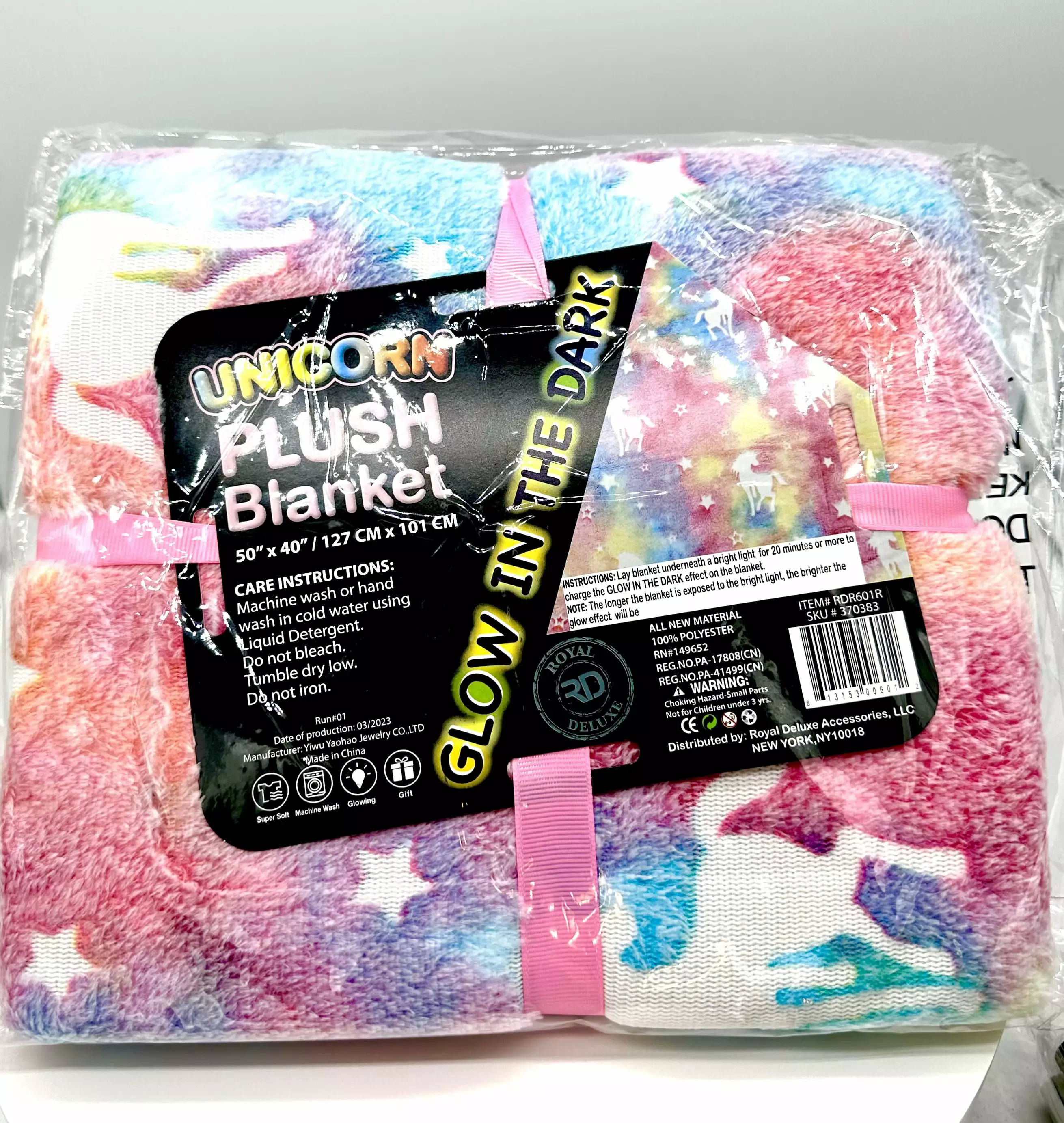 Unicorn Plush Blanket Soft and Cozy Throw Kids and Teens royal accessories