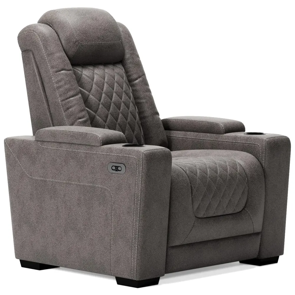 Diamond Cutting-edge Furniture Exclusive Design HyllMont Power Leather Look Recliner 9300313