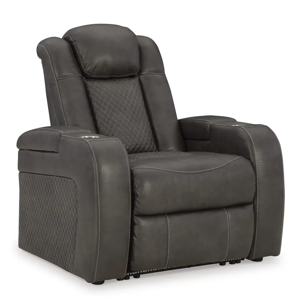 Diamond Modern Furniture Exclusive Design Fyne-Dyme Power Leather Look Recliner 3660213