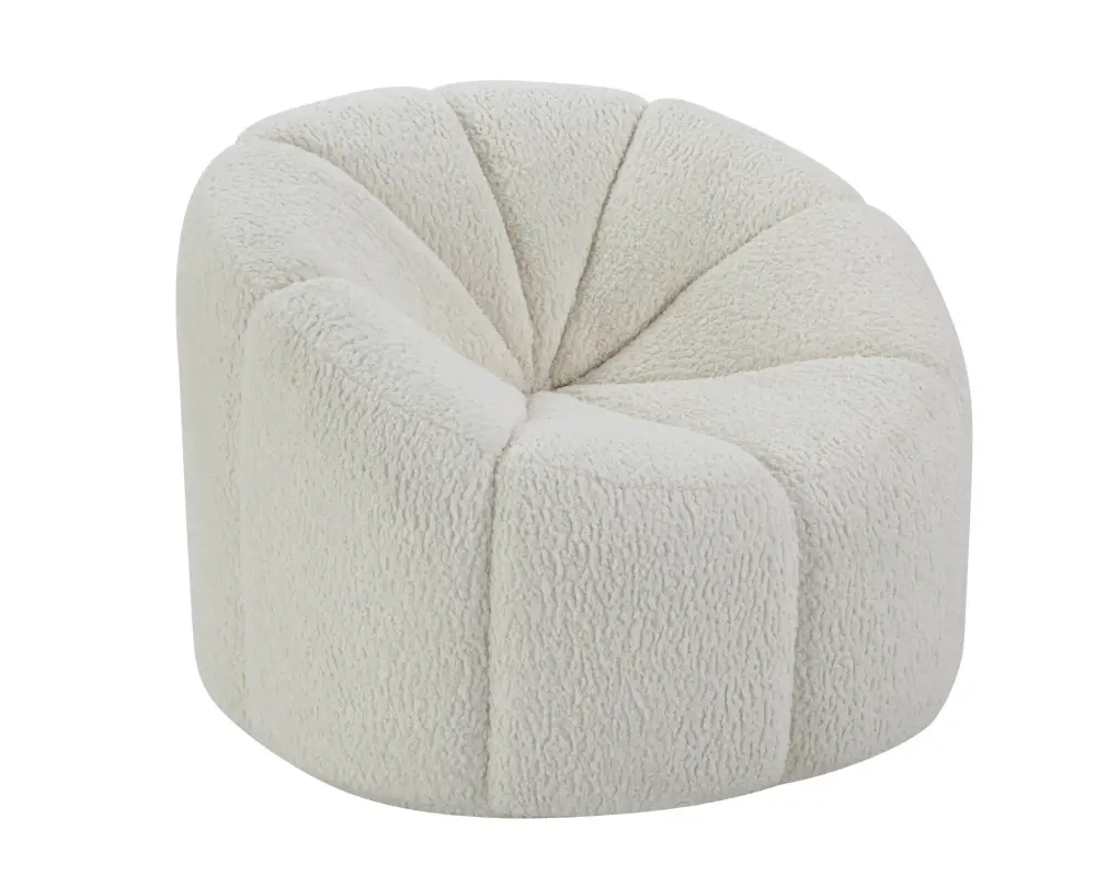 Osmash - Teddy Sherpa Chair Pivot - White