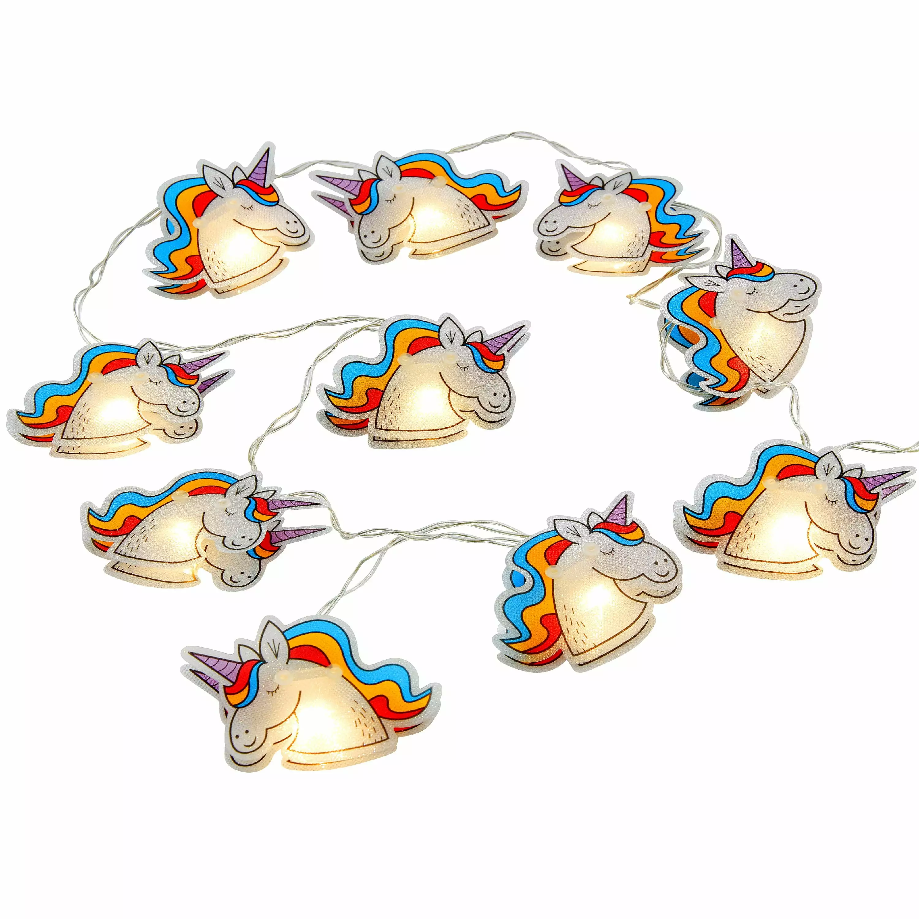 Unicorn LED String Lights Battery Operated Girls Room Decor School Locker Office Cubicle Billy's Baskets