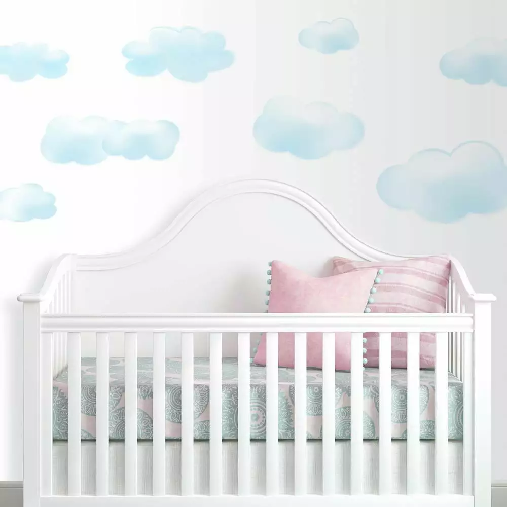 Blue Clouds Wall Decals Peel and Stick Vinyl Stickers Kids Room Nursery Decor RoomMates