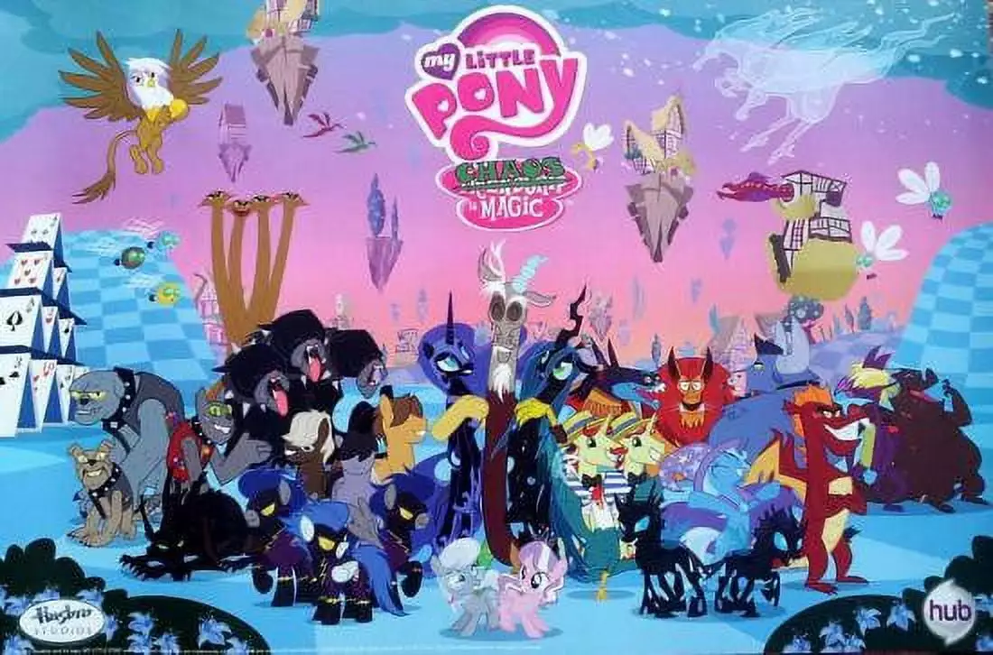 My Little Pony Hasbro Studios Chaos is Magic Poster Kids Room Decor