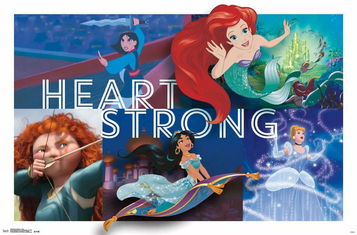 Trends International Disney Princess Heart Wall Poster 22.375 x 34 Inches