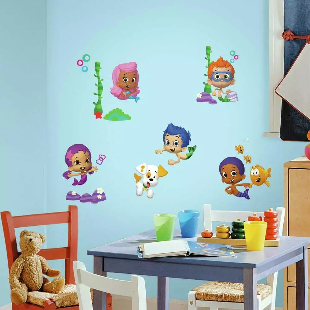 Bubble Guppies Wall Decals Set Kids Room Underwater Themed Decor RoomMates