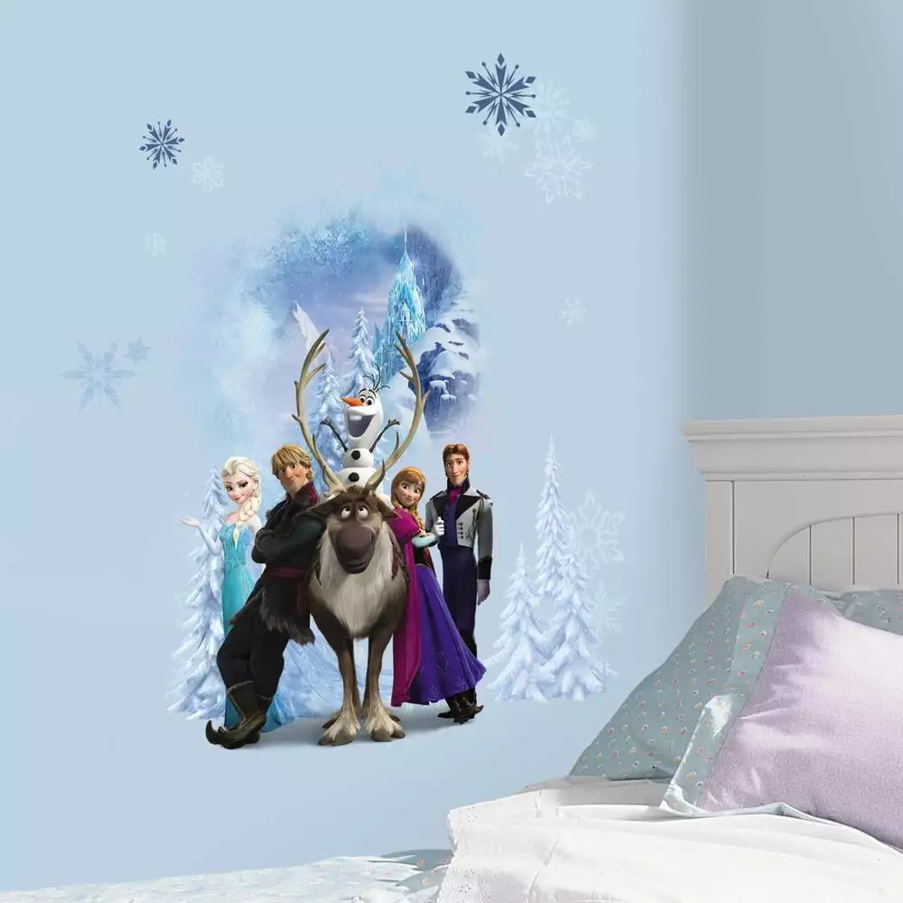 Disney Frozen Group Giant Wall Decals Girls Bedroom Playroom Decor RoomMates