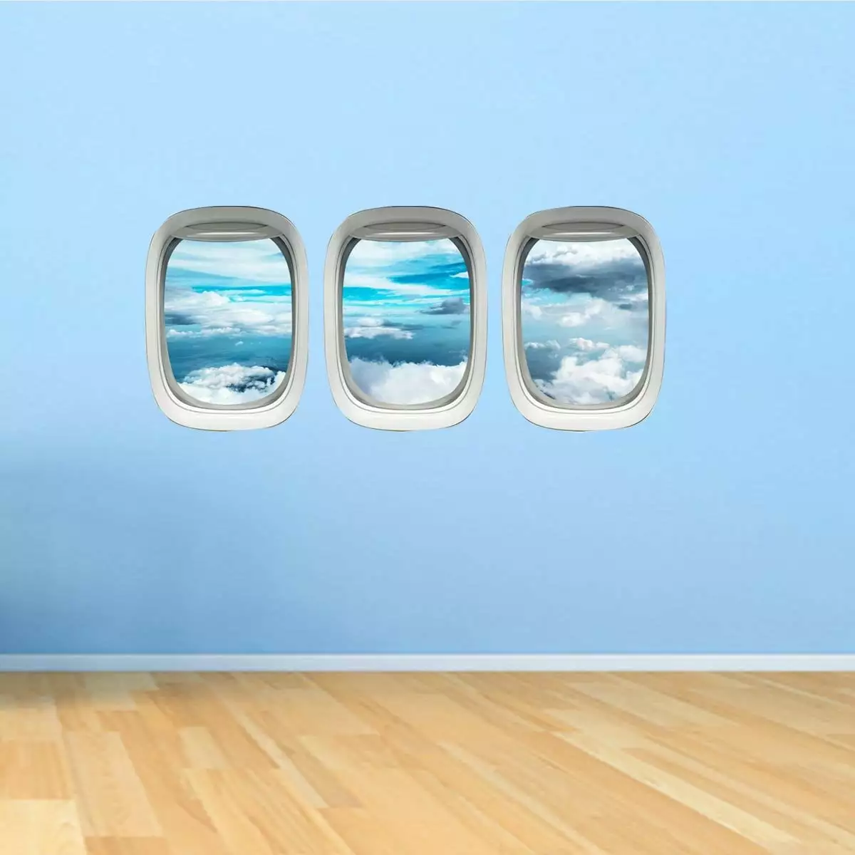 VWAQ Aircraft Wall Mural Decal Boys Room Airplane Decor Aviation Wall Stickers PPW38 14H x 33W