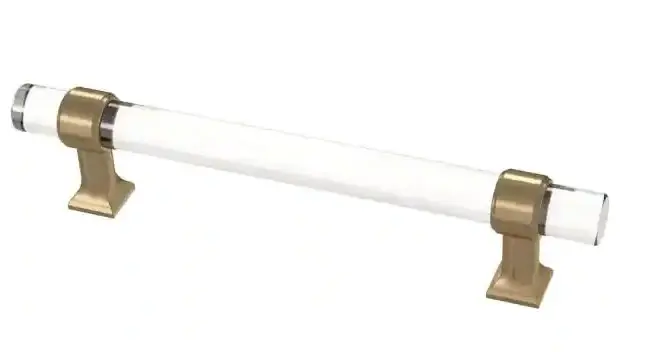 Liberty Acrylic Bar 5 1/16 inch 128 mm Champagne Rustic gold and Clear Drawer Pull