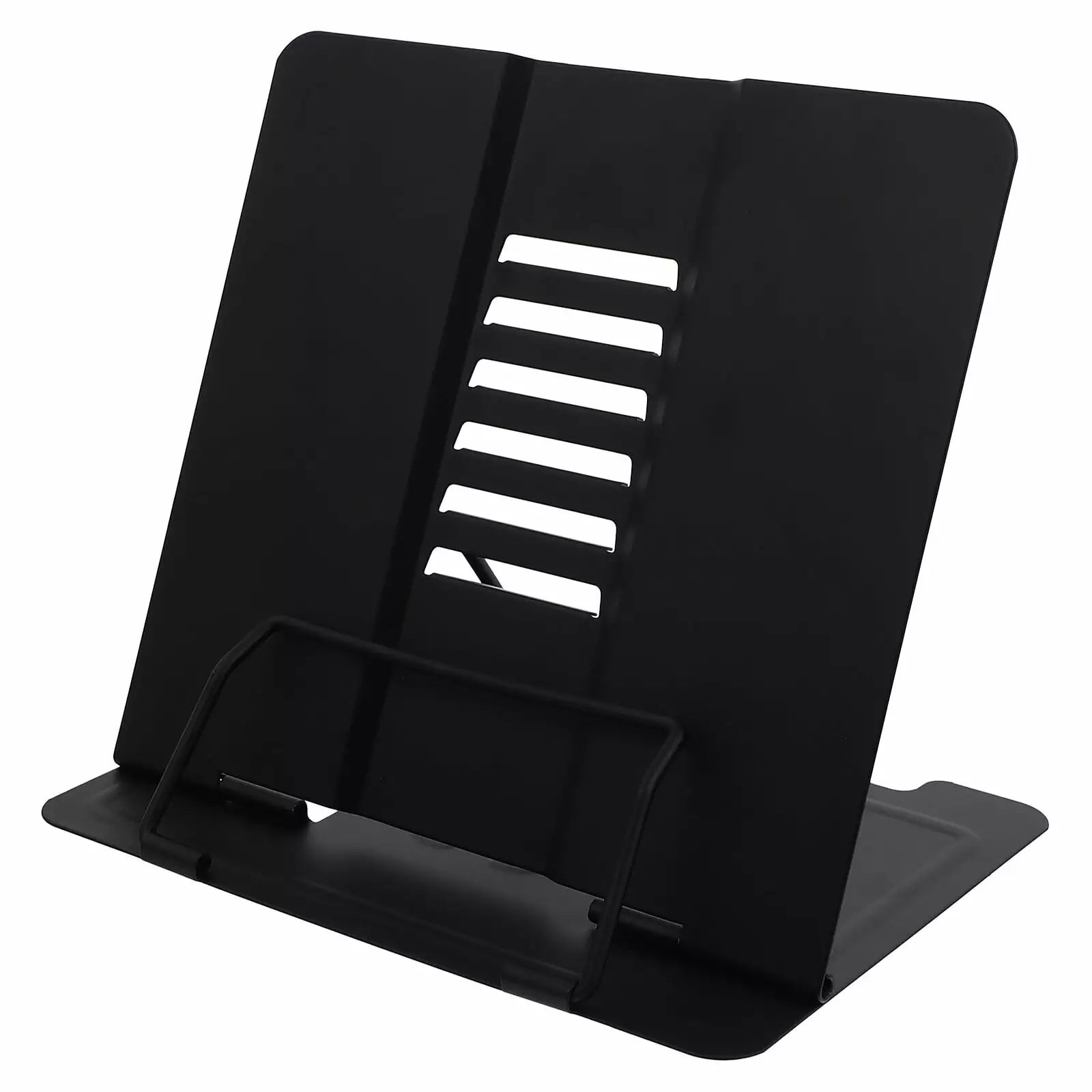Zonh Metal Bookshelf Foldable Office Desk Reading Adjustable Travel-friendly Kids Textbook Holder Iron Stand Child