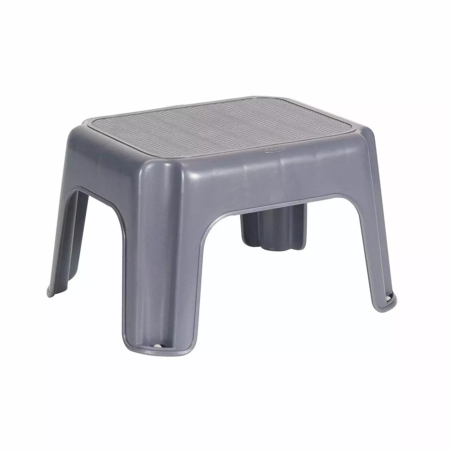 Rubbermaid Plastic Kids Step Stool - 200 Pound Weight Capacity Gray