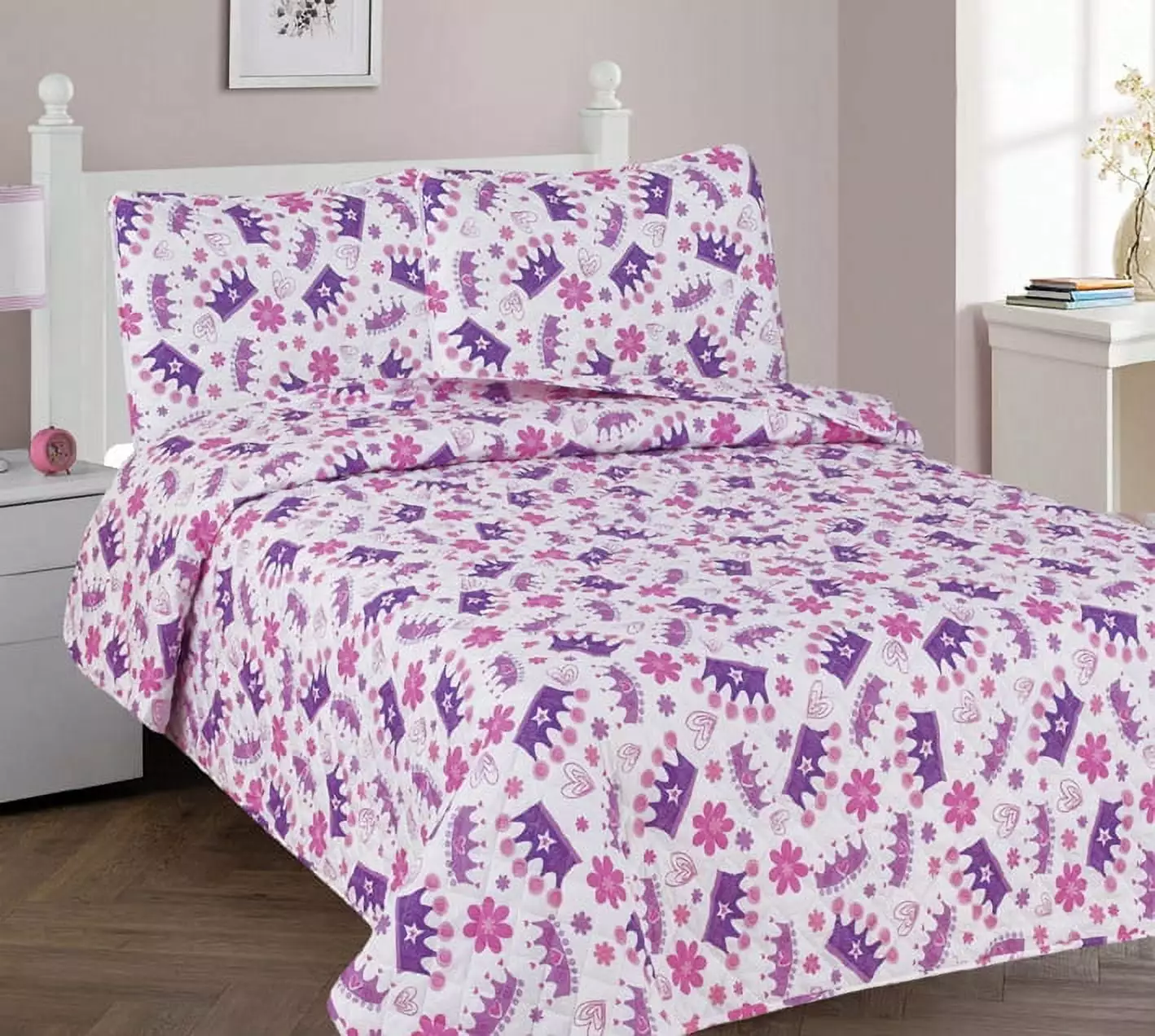 3 Piece Full Owl Bed Cover Bedspread Coverlet Quilt Set Kids and Teens SAMIMPORT-2011