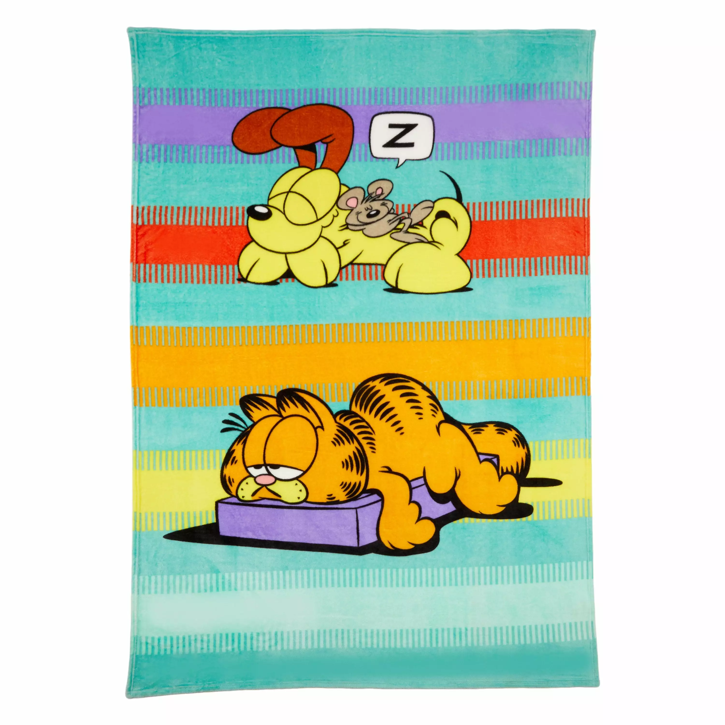 Garfield Kids Plush Blanket Twin Full Size 62x90 Nickelodeon
