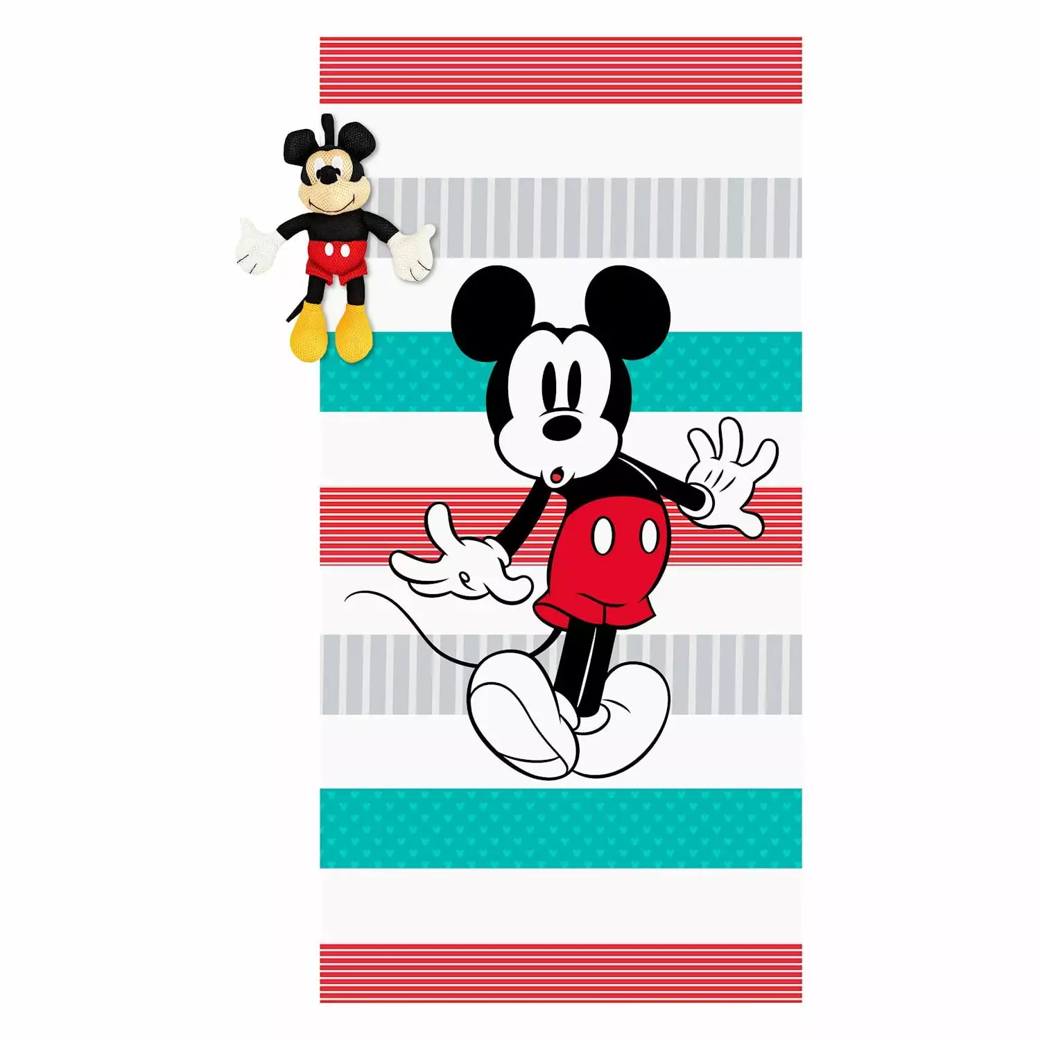Disney Mickey Bath Towel And Buddy Set 100% Cotton Soft Absorbent Kids Bath Towel Jay Franco