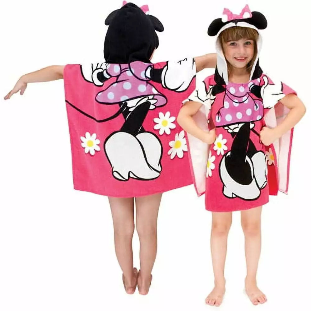 Minnie Hooded Poncho - Kids Quick Dry Bath Towel Coverup Jay Franco