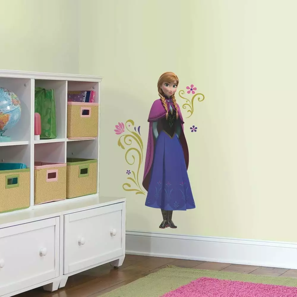 Disney Frozen Anna Cape Giant Wall Decals Kids Room Stickers Removable Decor RoomMates