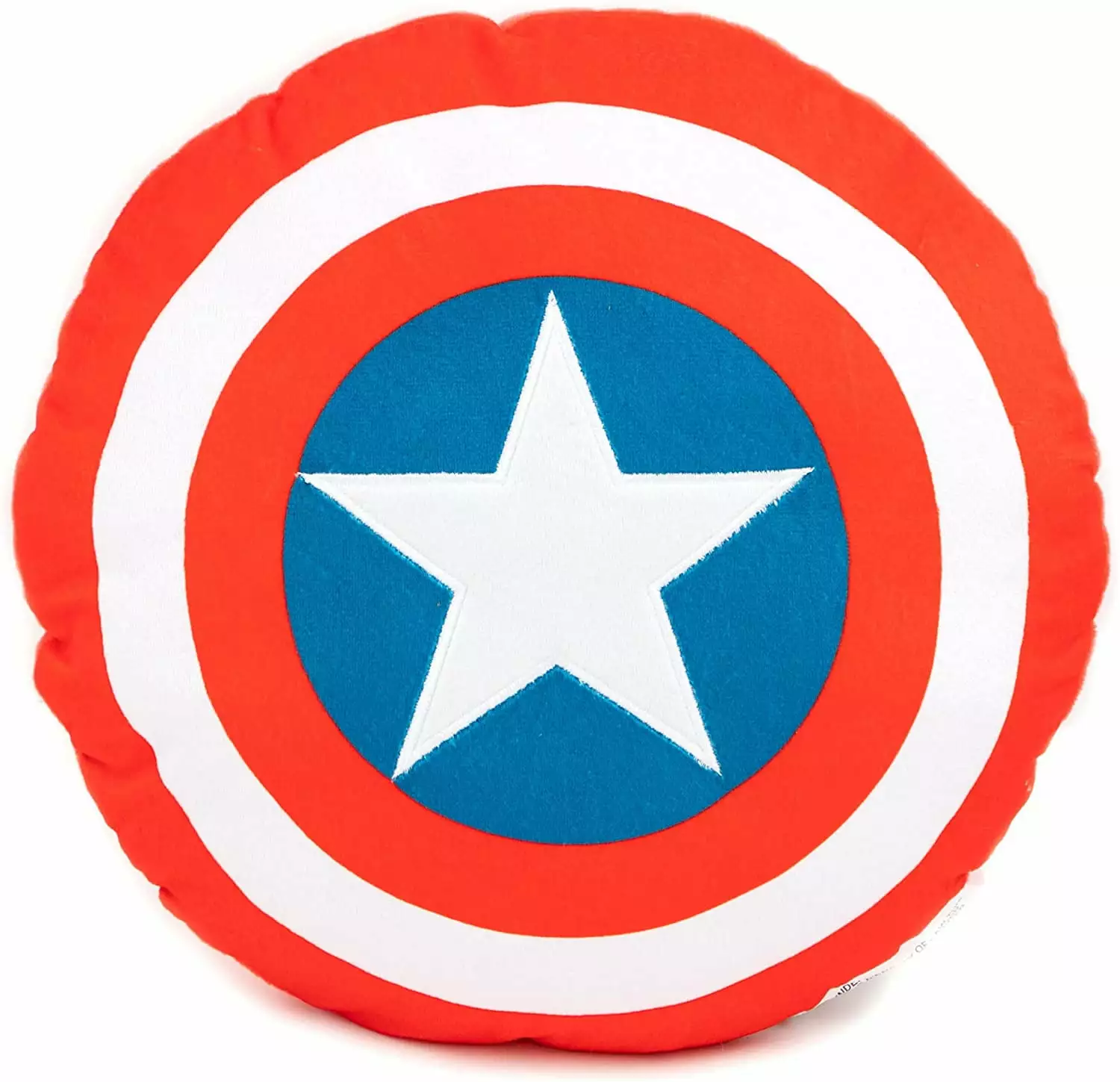Avengers Captain America Shield Kids Decorative Pillow Super Soft Circular Pillow 100% Microfiber White Jay Franco