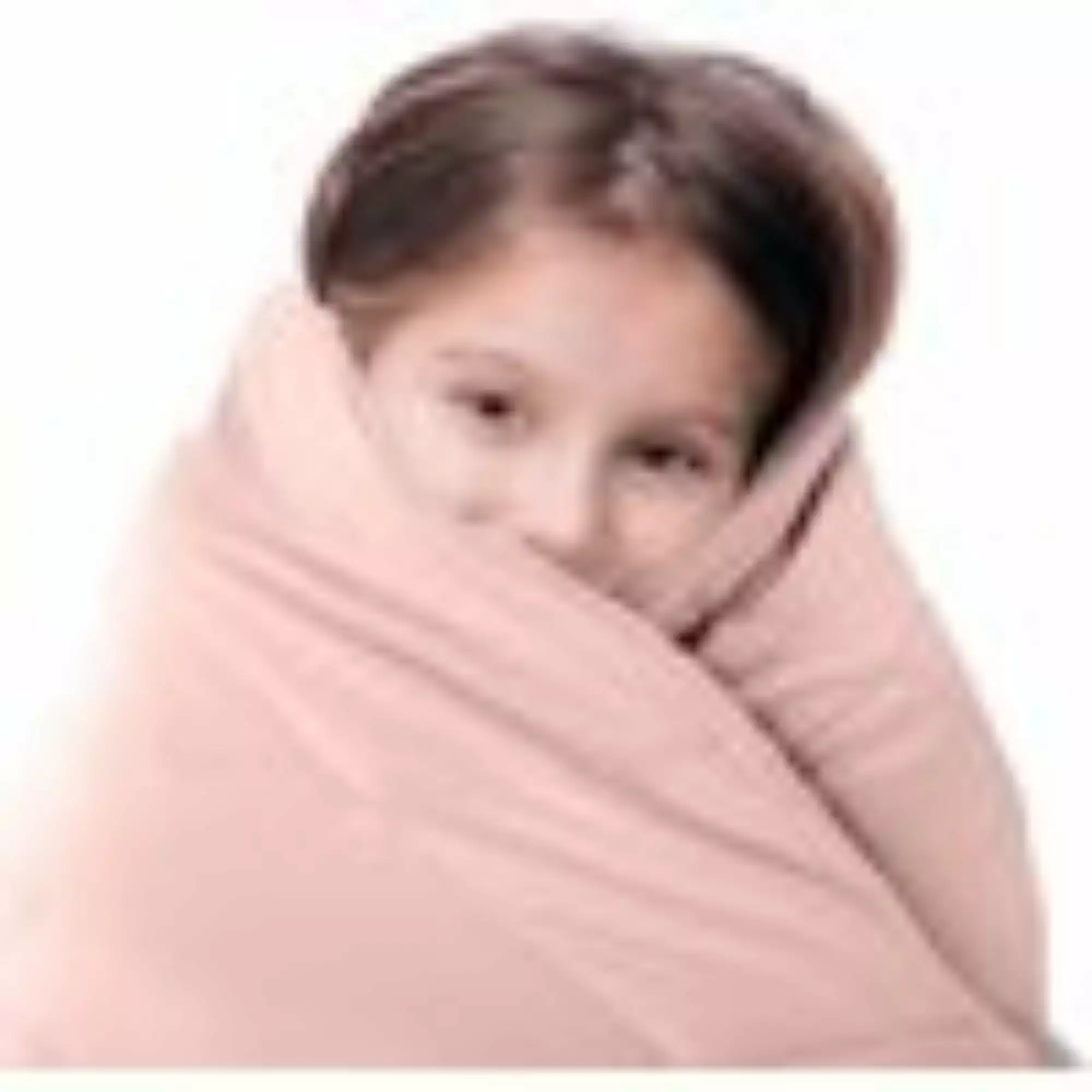 Luna Cotton Weighted Blanket Kids Twin 41 x 60 10 lbs Pink