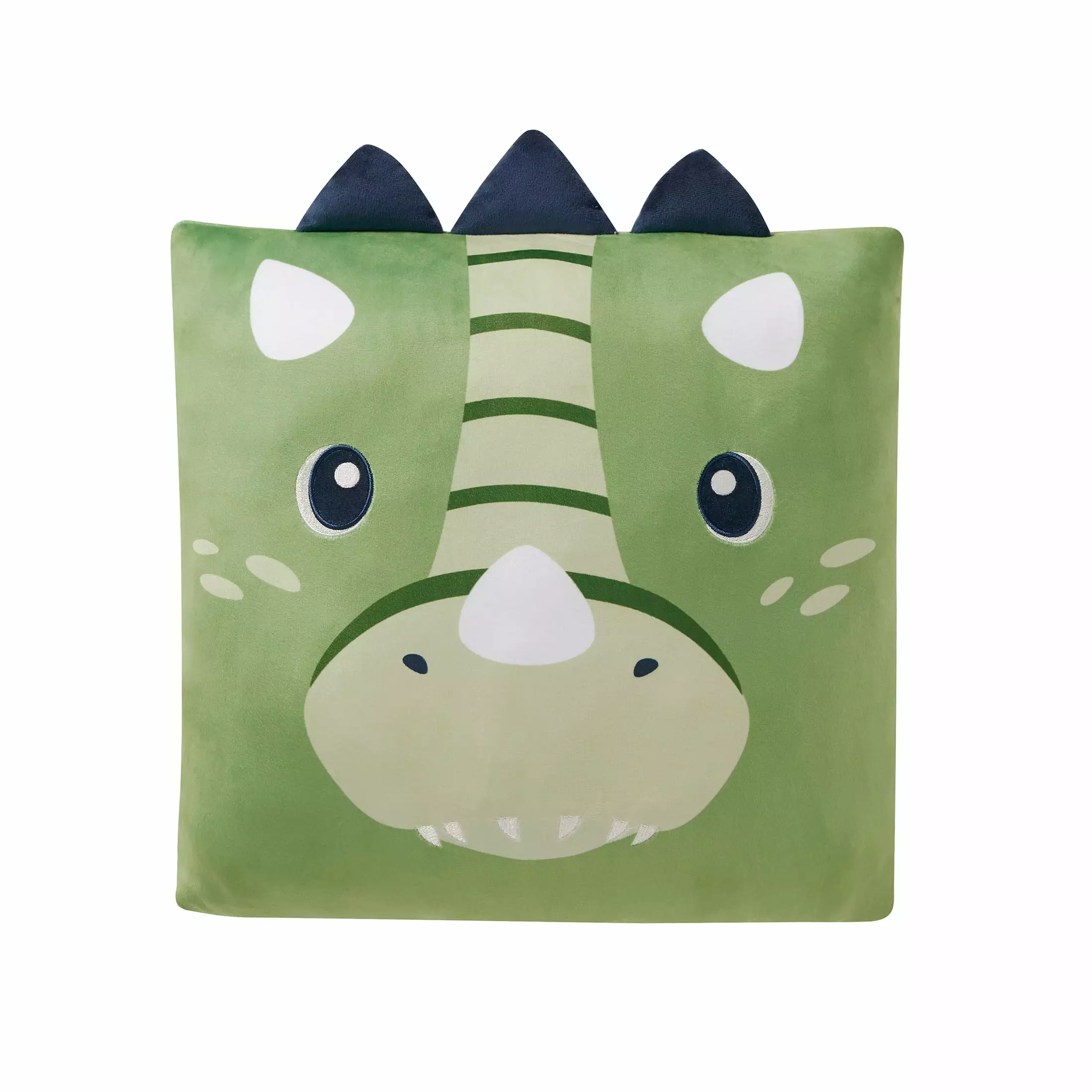Your Zone Dino Snuggly Pillow 18x18 Multicolor Decorative