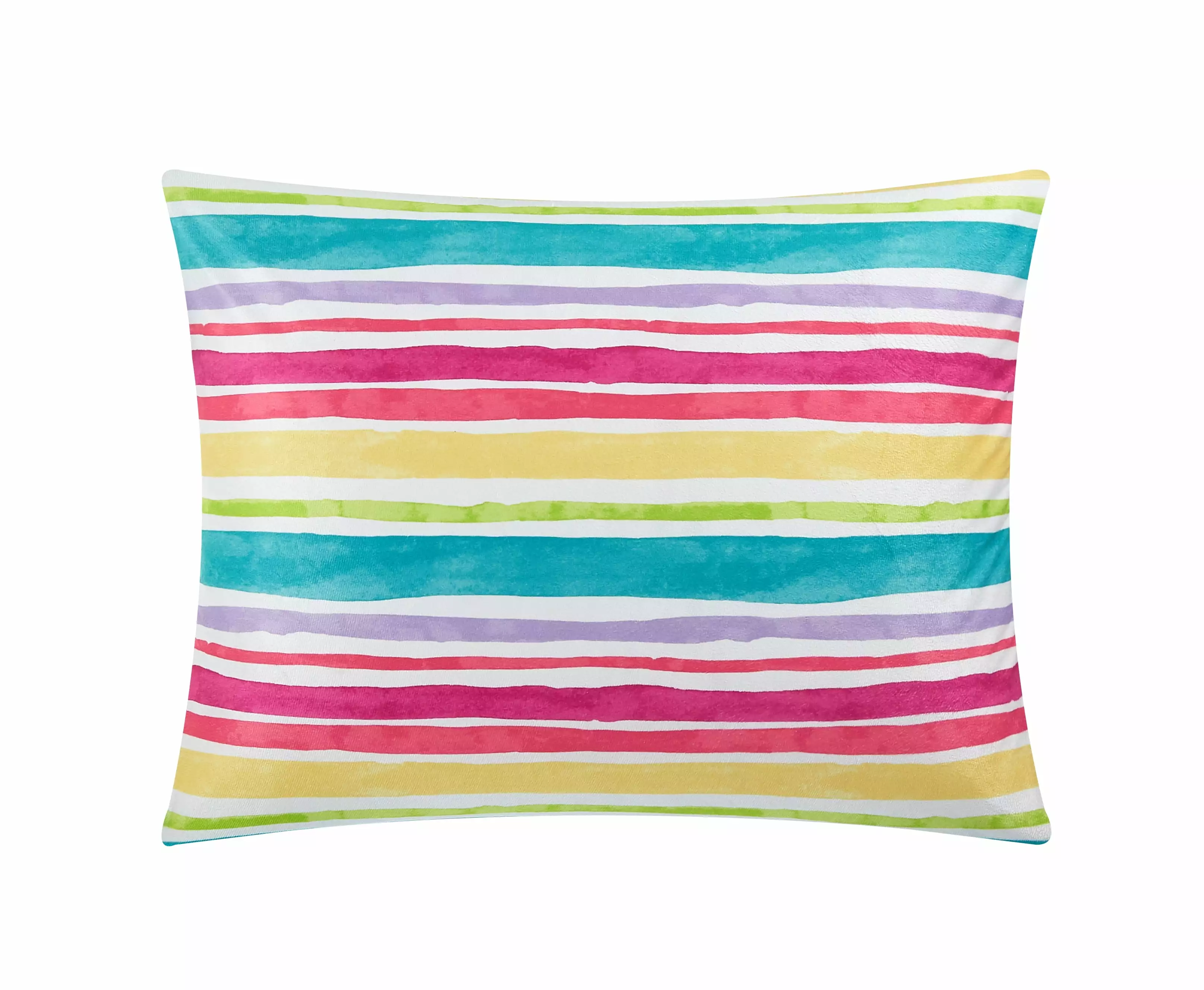 Your Zone Rainbow Soft Mink Bed Pillow 20x26 Kids
