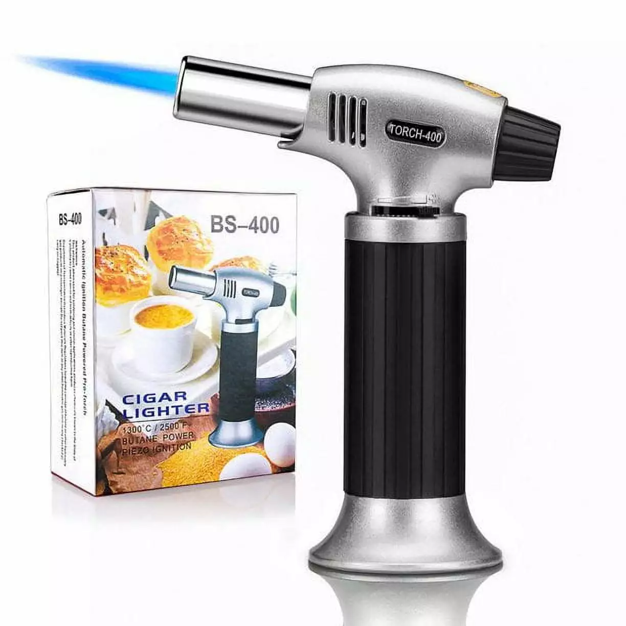 Culinary Butane Torch Lighters Kitchen Blow Torch Adjustable Flame Cooking and Baking COWIN