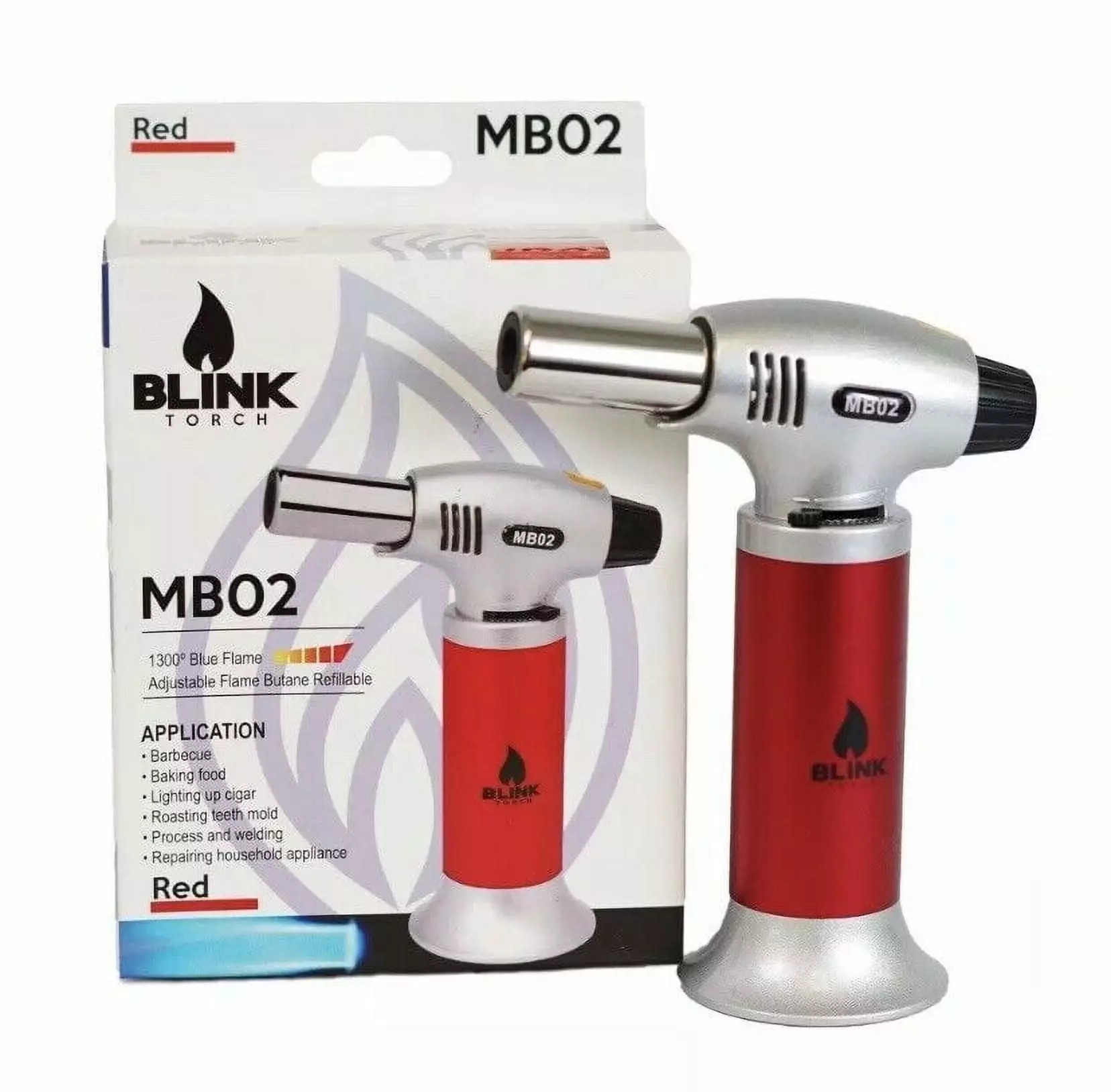 Blink Torch MB02 Refillable Butane Torch Red Generic