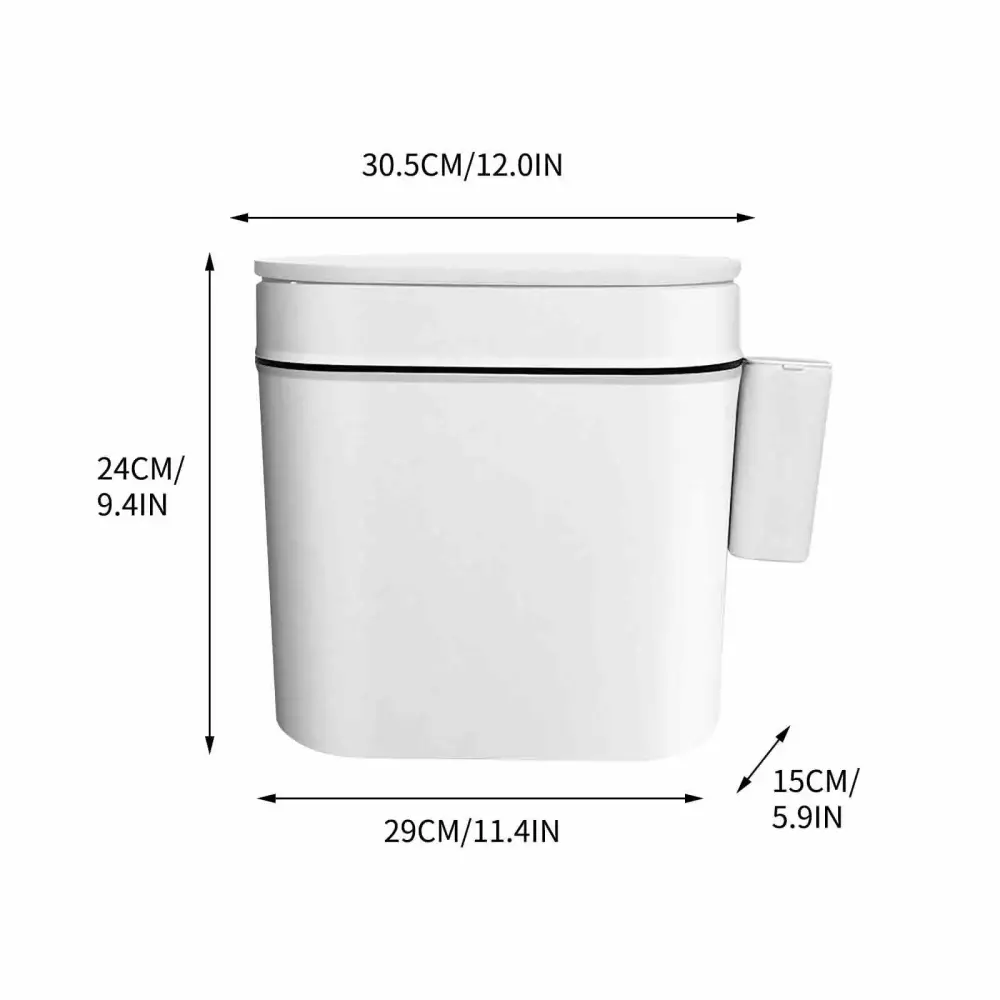 PHIGZNT Pop Up Trash Can Lid Dry Wet Separation Bin Bathroom Bedroom Kitchen
