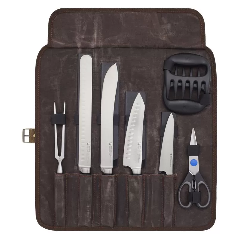 Henckels 1022813 Stainless Steel Chef's Knife Set Wood Block