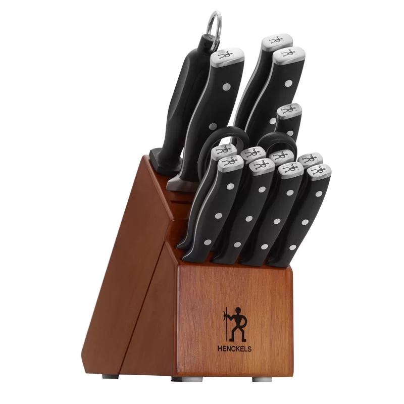 Henckels 19541-000 Stainless Steel Chef's Block Knife Set Block
