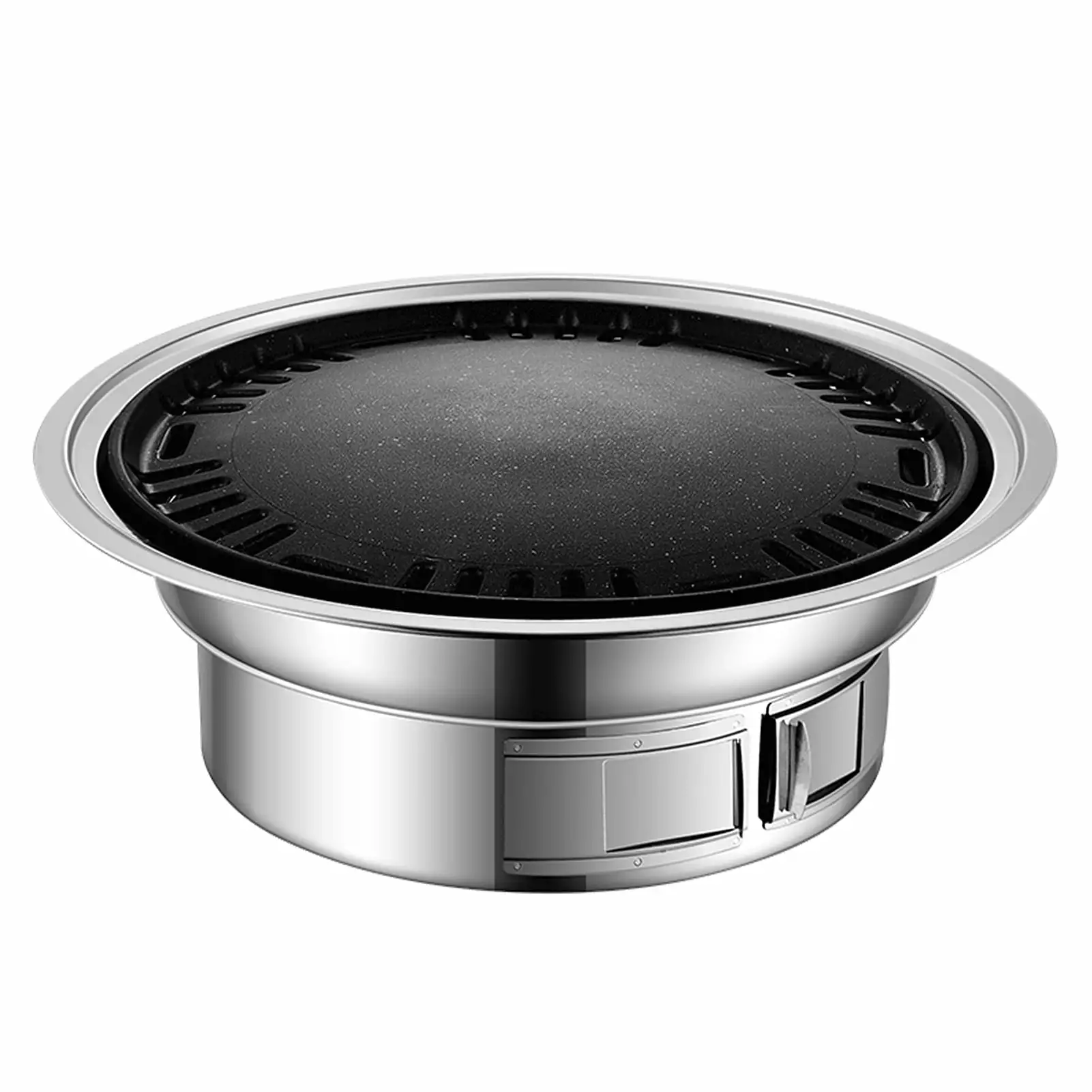 Shinysix Stainless Steel BBQ Stove Travel-friendly Korean Barbecue Grill Outdoor Non-Stick
