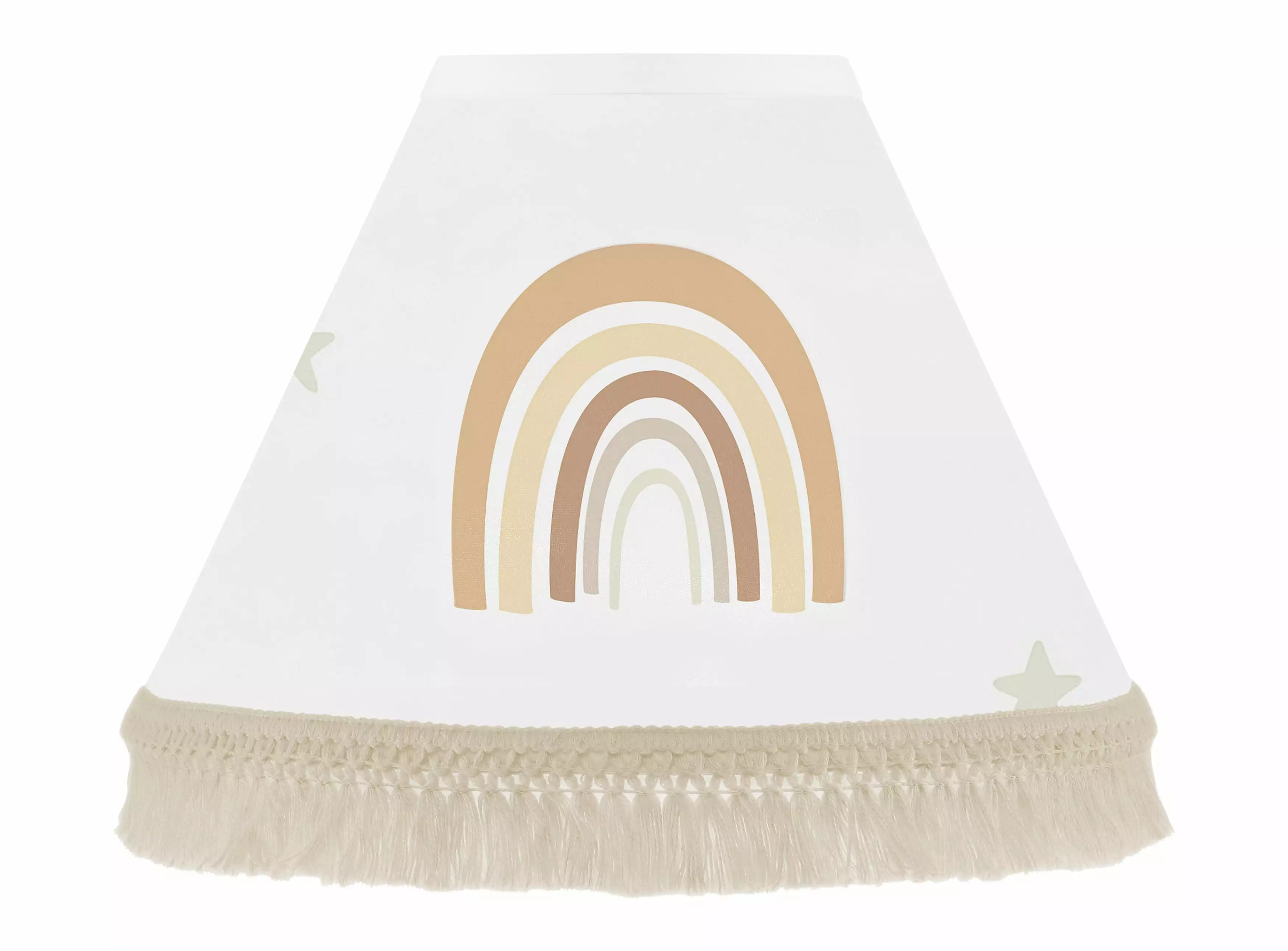 Boho Rainbow Neutral Microfiber Empire Lamp Shade Sweet Jojo Designs - Stylish Home Decor