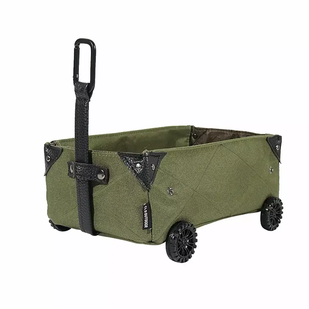 Large Capacity Foldable Garden Cart Indoor Outdoor Multipurpose Yard Wagon