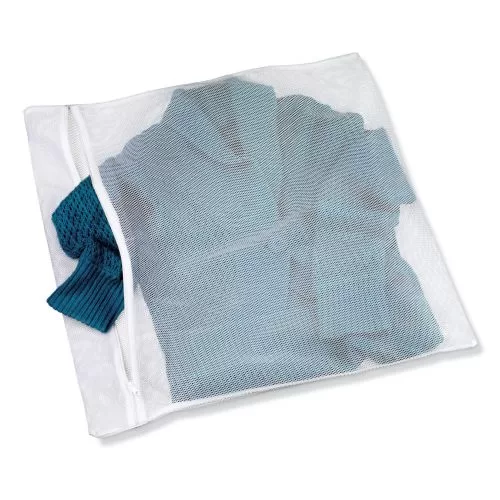 Honey-Can-Do Sweater Wash Bag White 23 x 22 Inch Delicates Laundry Protector