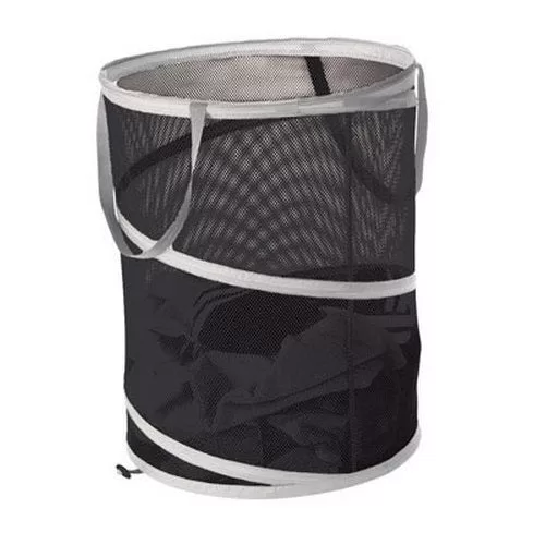 Homz 4505042 Mesh Spiral Hamper 24 x 17 Inches Breathable Laundry Basket