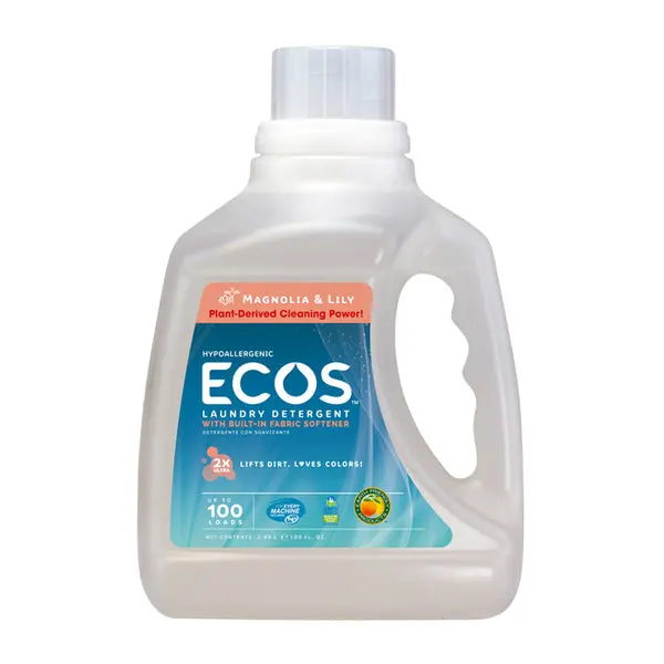 ECOS 9888/04 Hypoallergenic Liquid Laundry Detergent Magnolia & Lily 100 Oz