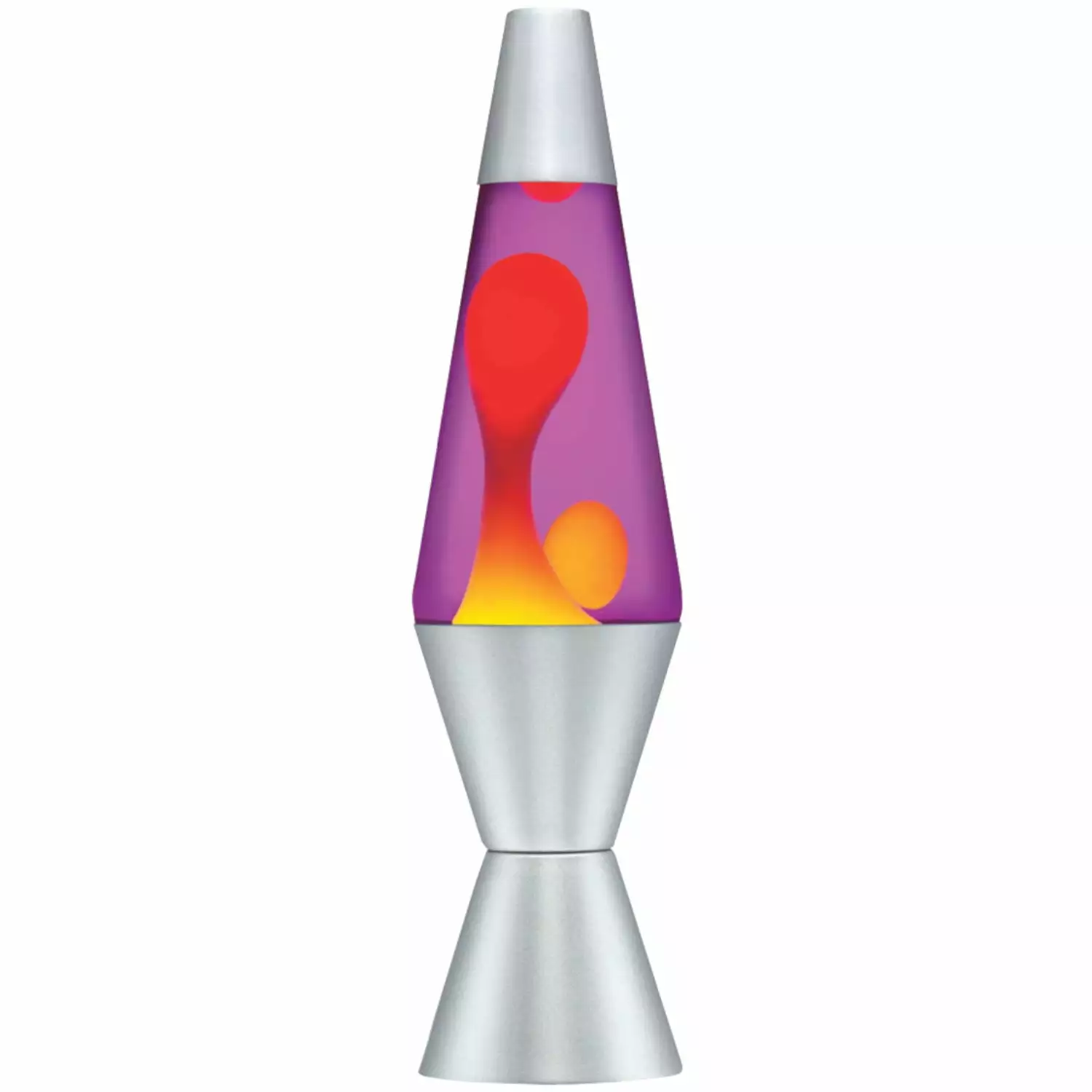 Lava Original 14.5 Inch Yellow Red Wax Purple Liquid Lava Lamp Lava Life