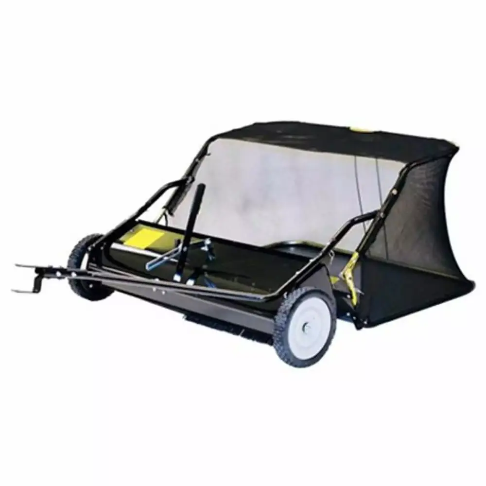 Precision Products LSP48 48 Inch Tow Behind Lawn Sweeper Efficient Yard Cleanup 13