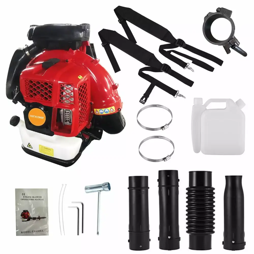 Wharick 80CC 2-Stroke Gas Backpack Leaf Blower 900CFM Air Volume Garden Yard Road Cleaning