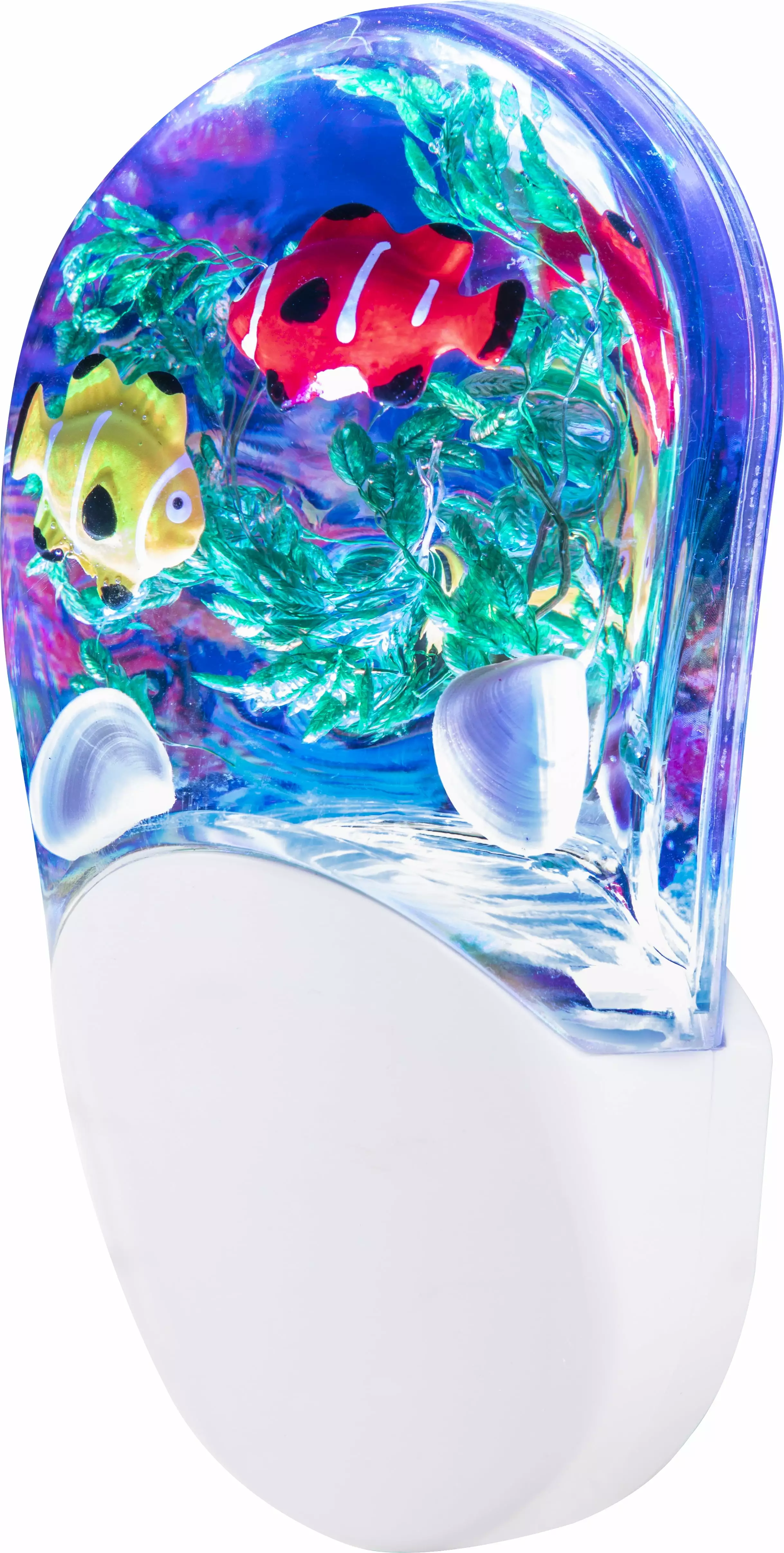 Aqualites Color-Changing LED Plug Night Light Tropical Fish Design 10908 Jasco