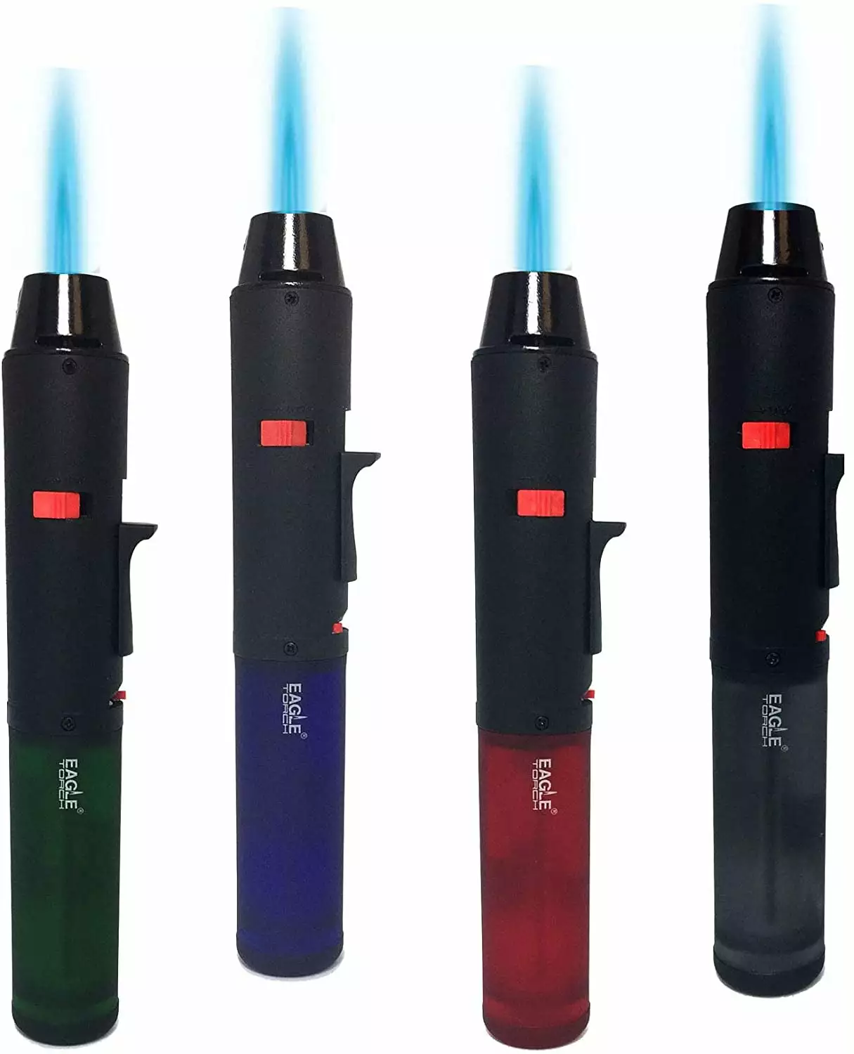 Eagle Pen Torch Lighter Windproof Butane Refillable Child Lock Set 4 Eagle Torch