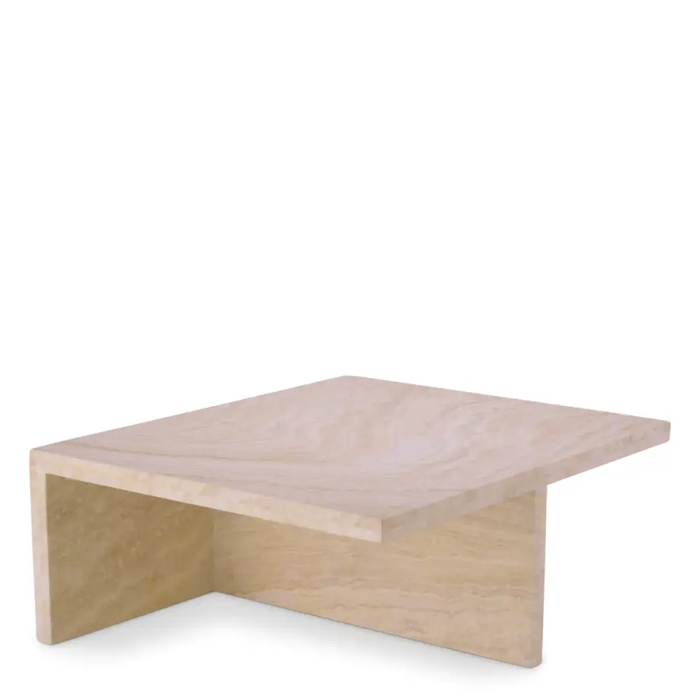 Amara Square Coffee Table - Travertine