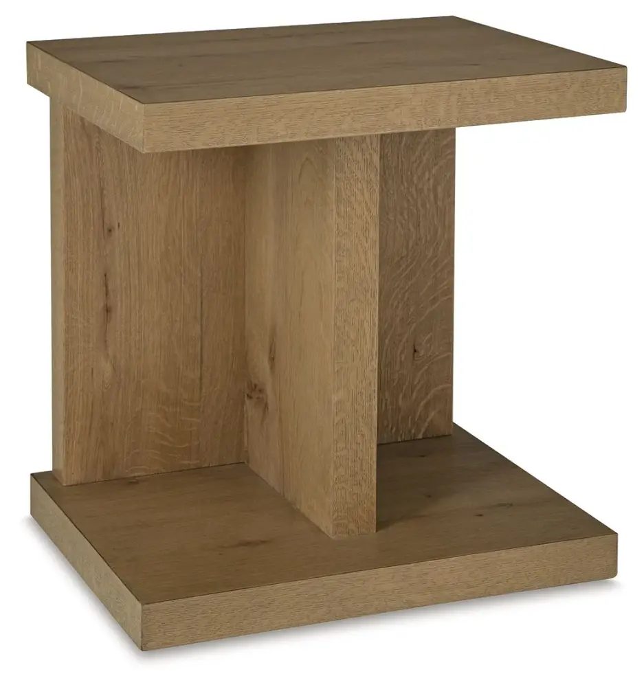 Brinstead - Chair Side End Table - Light Espresso
