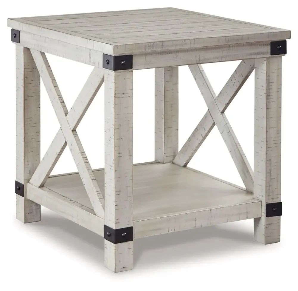 Carynhurst - Rectangular End Table - Whitewash