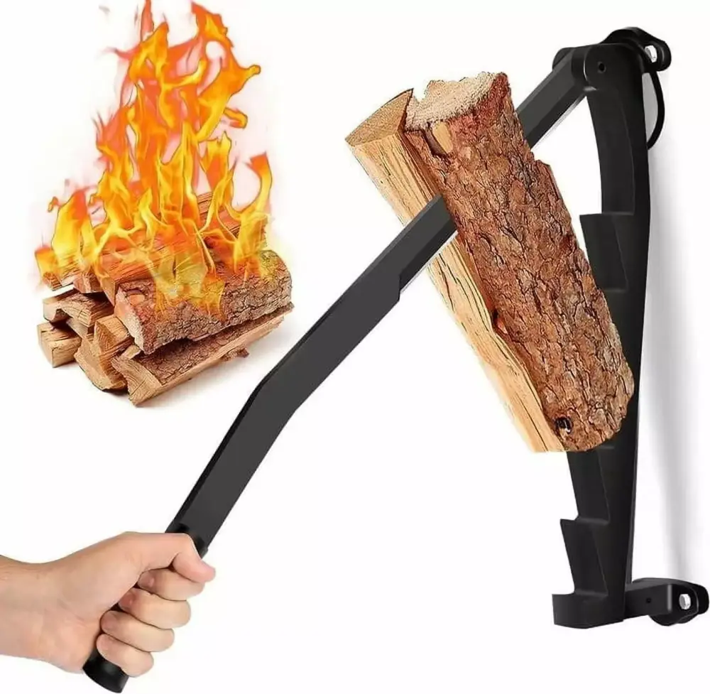 Wall Mounted Firewood Kindling Splitter Indoor or Outdoor Use