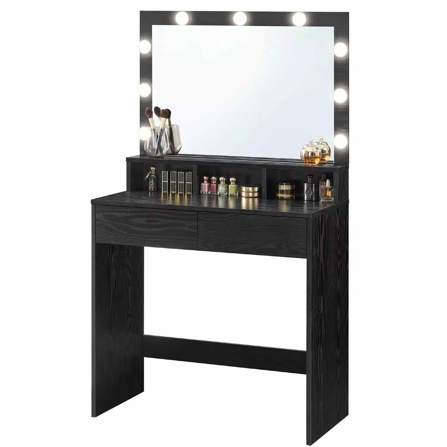 Kat Bedroom Vanity Table Set Black Vanity Desk Mirror SONGMICS HOME