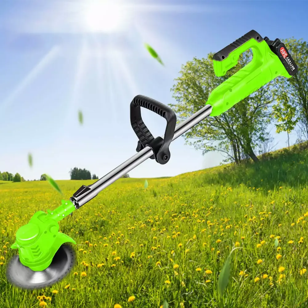 Bilqis Foldable String Grass Trimmer Weed Eater - Compact Lawn Tool Without 24V Lithium Battery 88x16x9