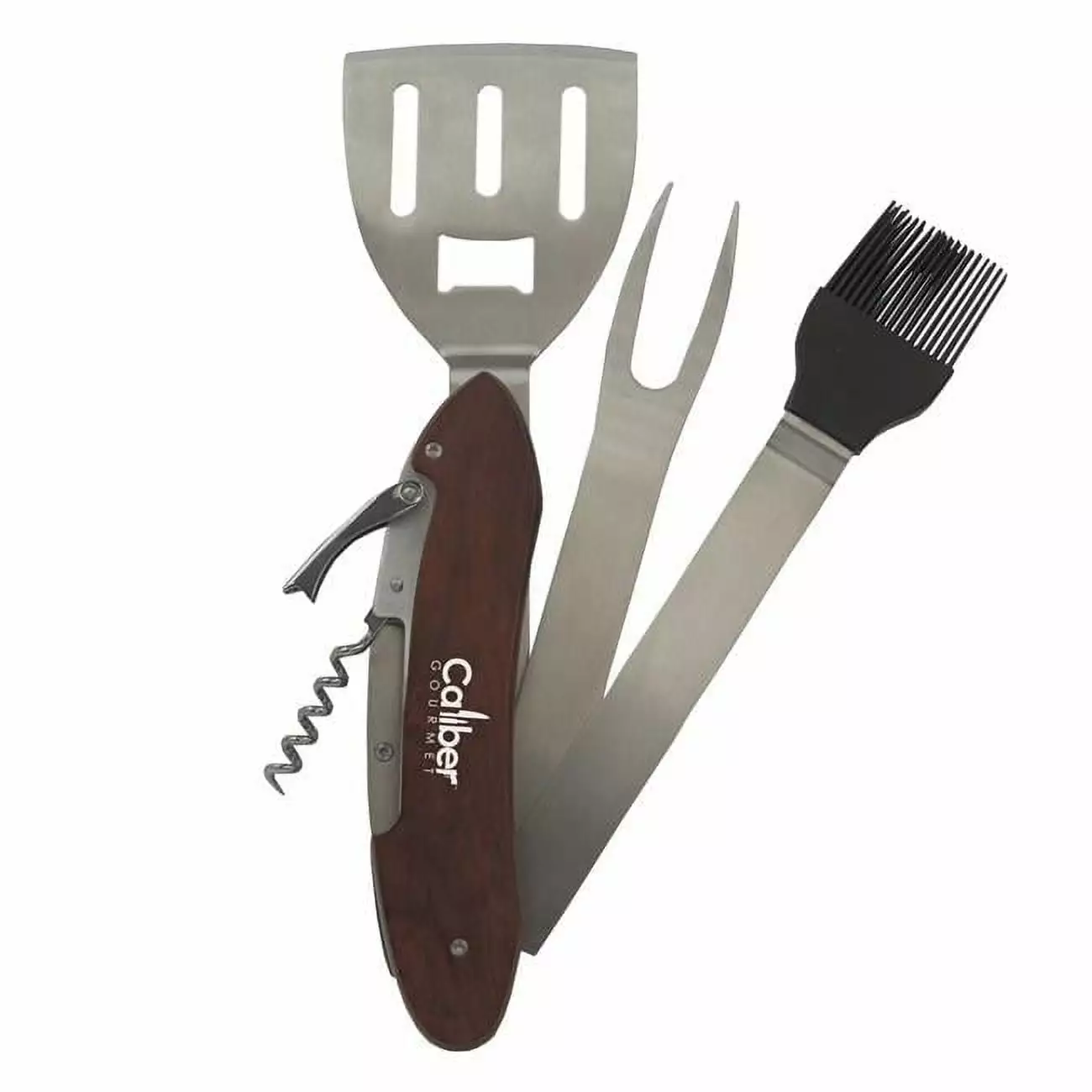 CBG CBG-1025 Caliber Gourmet BBQ Multi-Tool 5 1 Marinade Brush Grilling Cardboard Gold