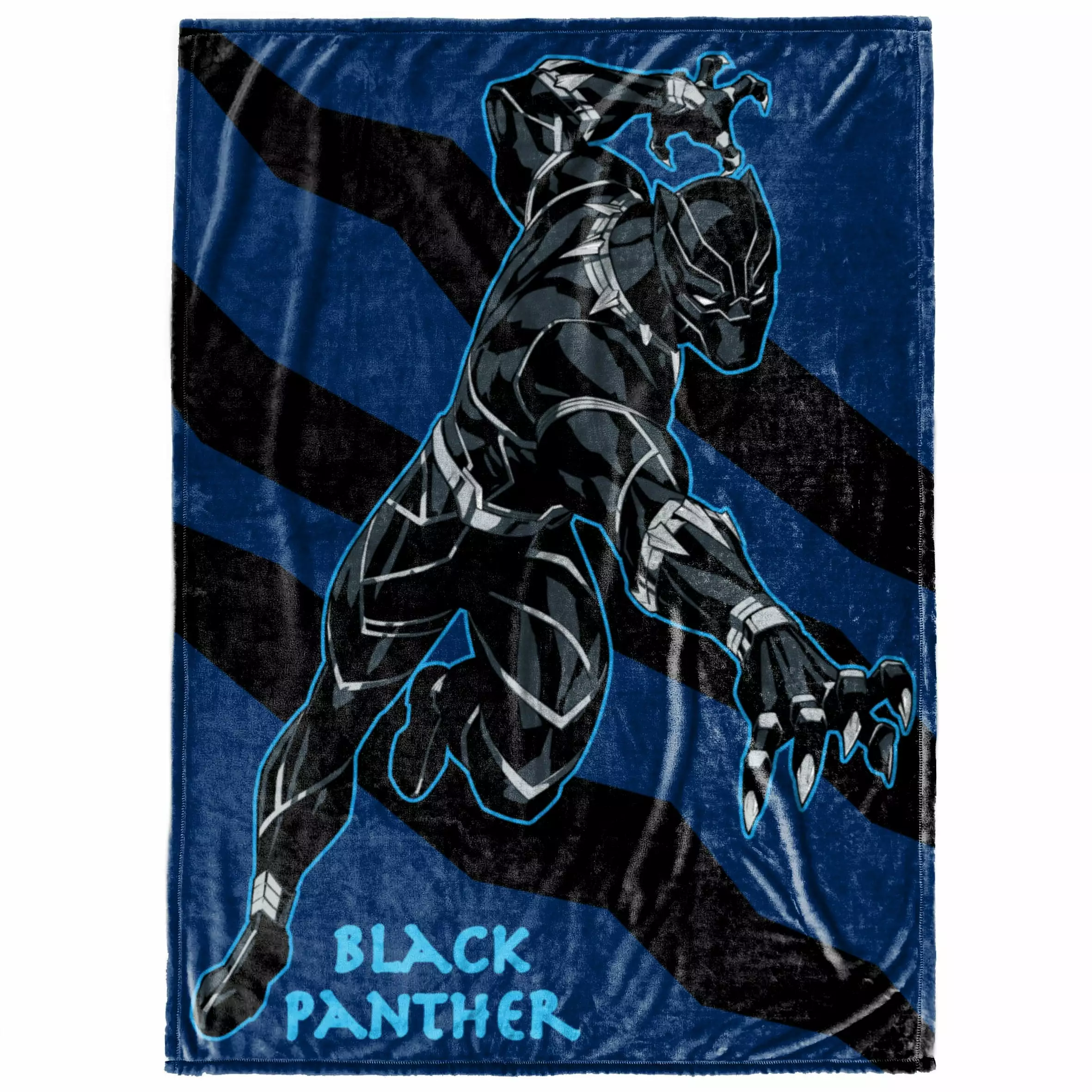 Black Panther King Wakanda Kids Throw Blanket 46 x 60 Microfiber Marvel Superhero