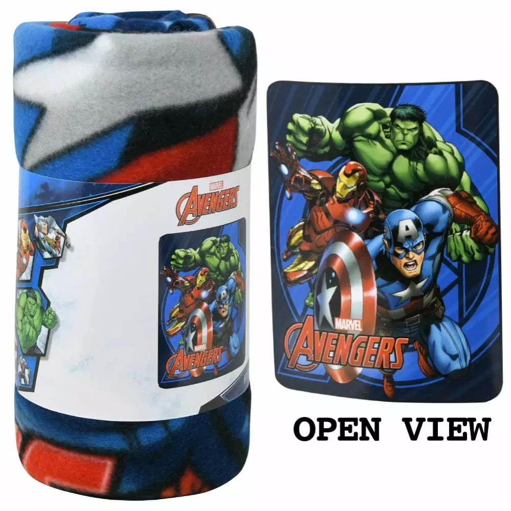 Marvel Avengers 45x60 Fleece Throw Blanket Superhero Fans