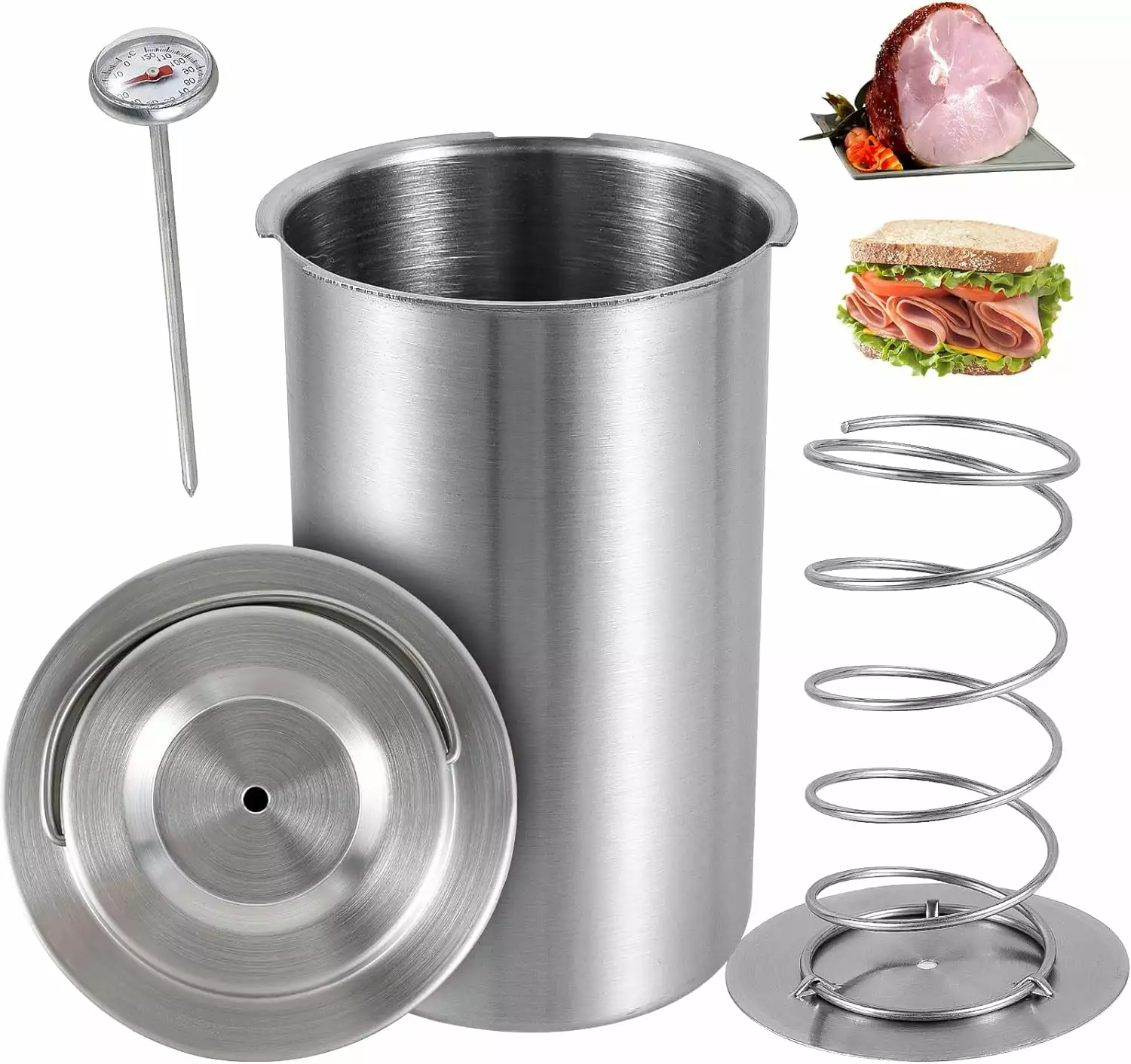 304 Stainless Steel Meat Press Cooker Homemade Deli Meat Gratpaw