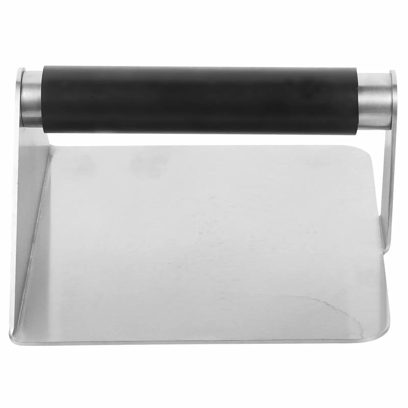 Meat Press Household Burger Flat Top Grill Tool Stainless Steel Rubber Handle Qinf